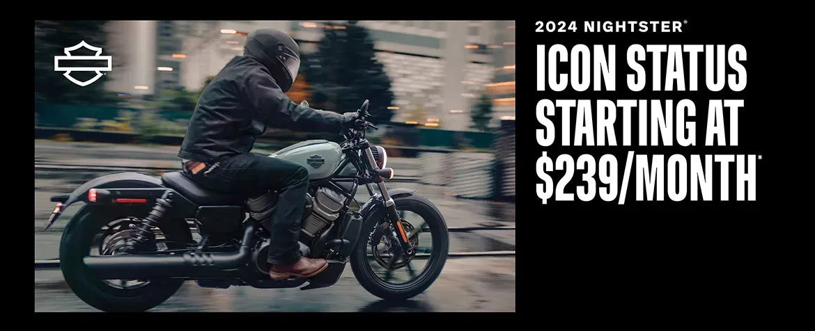 2024 Nightster Icon Status Starting at $239/month