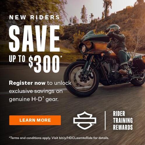 New riders promotion